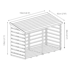 Mercia Double Log Store -Gardening Series Store 12806821 5215028837739206