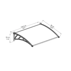 Palram - Canopia Canopy Neo 1350 Grey Twinwall -Gardening Series Store 12807312 1234833218003766