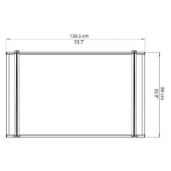 Palram - Canopia Canopy Neo 1350 Grey Twinwall -Gardening Series Store 12807312 1254833218227989