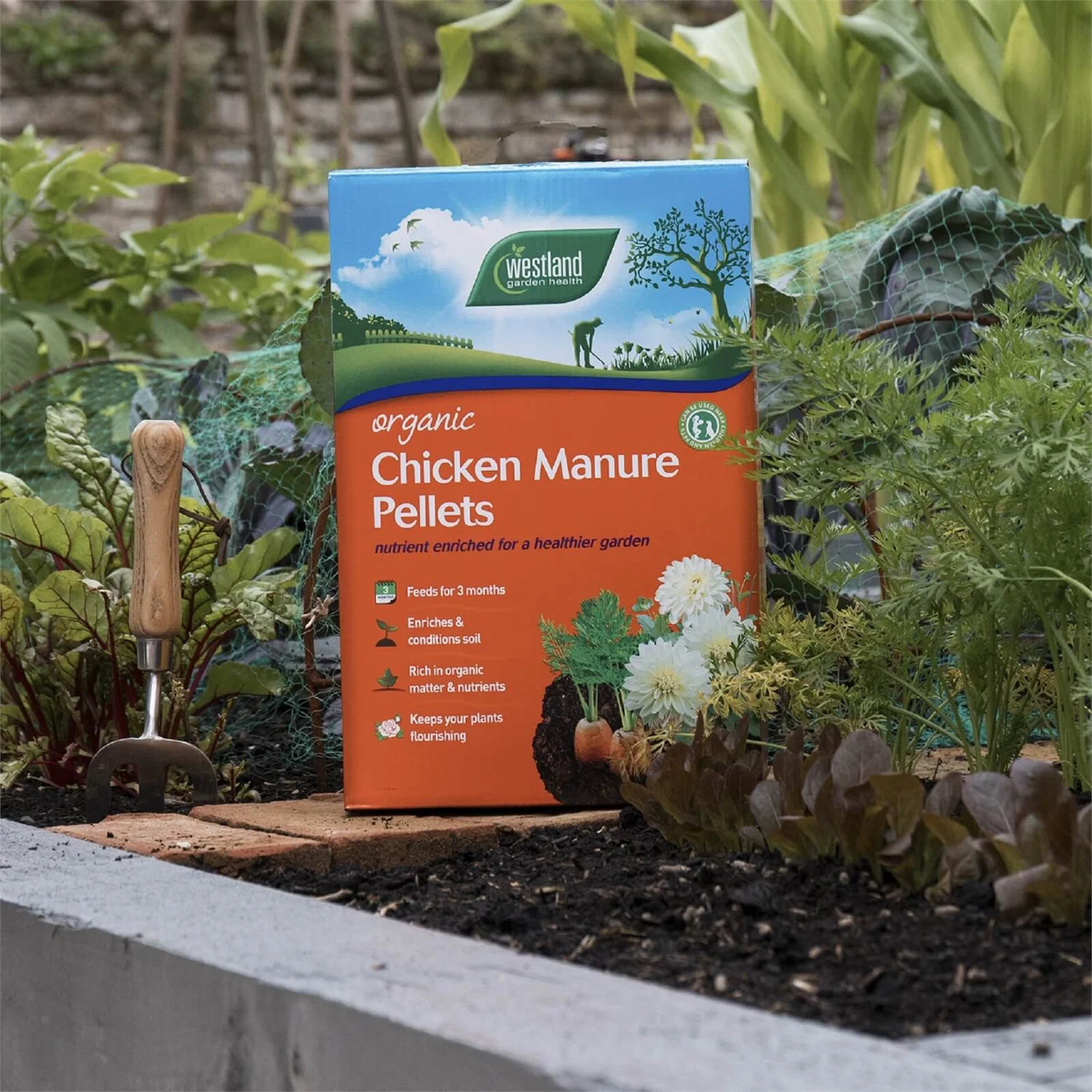 Westland Organic Chicken Manure Pellets - 2.25kg 4 Westland Organic Chicken Manure Pellets - 2.25kg - Image 2