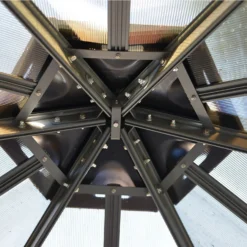 Palram - Canopia Monaco Hexagonal Garden Gazebo Grey -Gardening Series Store 12810973 1244924173025941