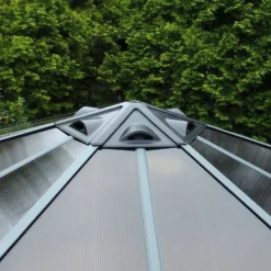 Palram - Canopia Monaco Hexagonal Garden Gazebo Grey -Gardening Series Store 12810973 1374924173003792