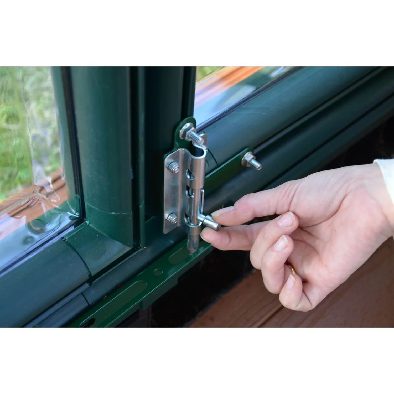 Palram 8 X 8ft Canopia Grand Gardener Greenhouse - Green 7 Palram 8 X 8ft Canopia Grand Gardener Greenhouse - Green - Image 5