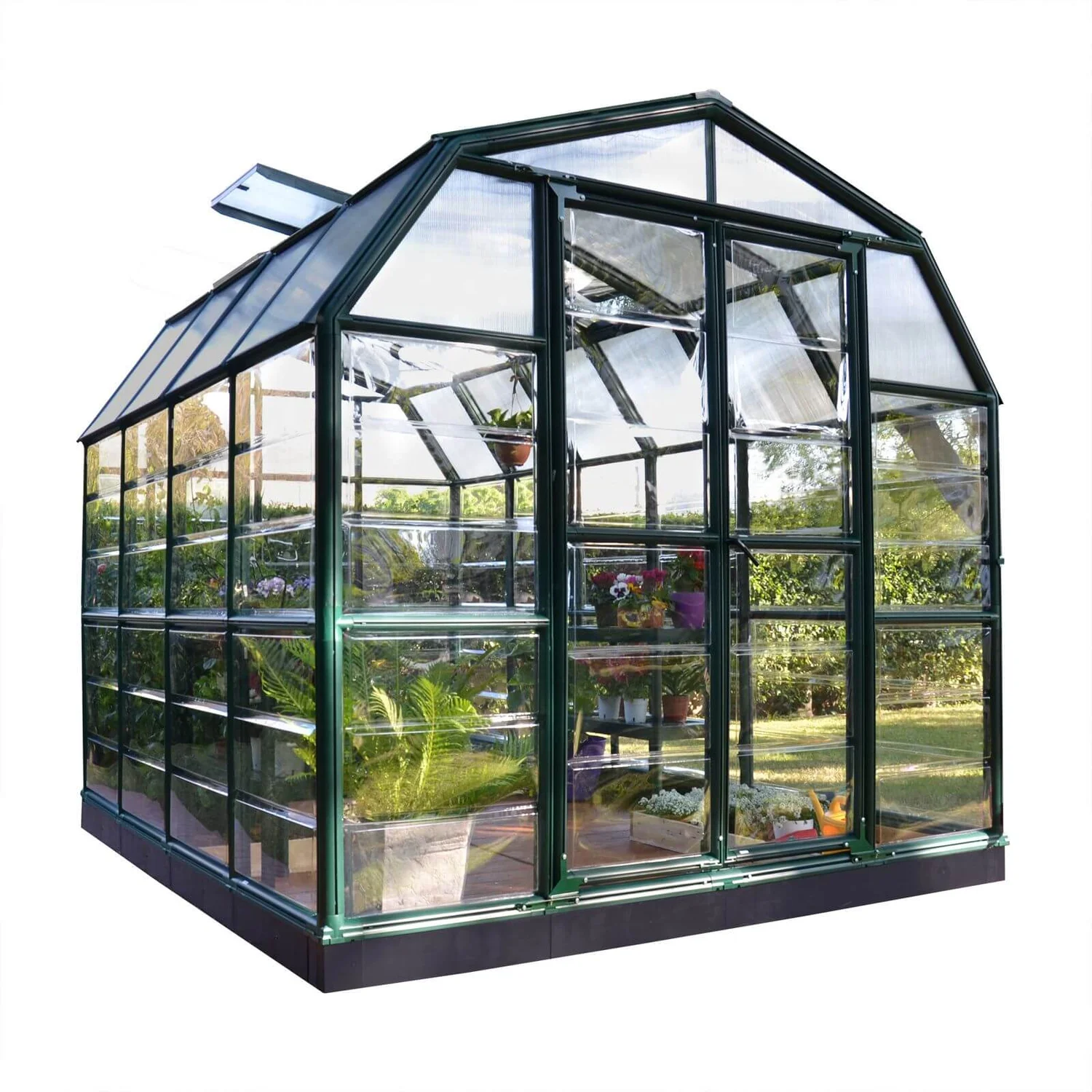 Palram 8 X 8ft Canopia Grand Gardener Greenhouse - Green 3 Palram 8 X 8ft Canopia Grand Gardener Greenhouse - Green