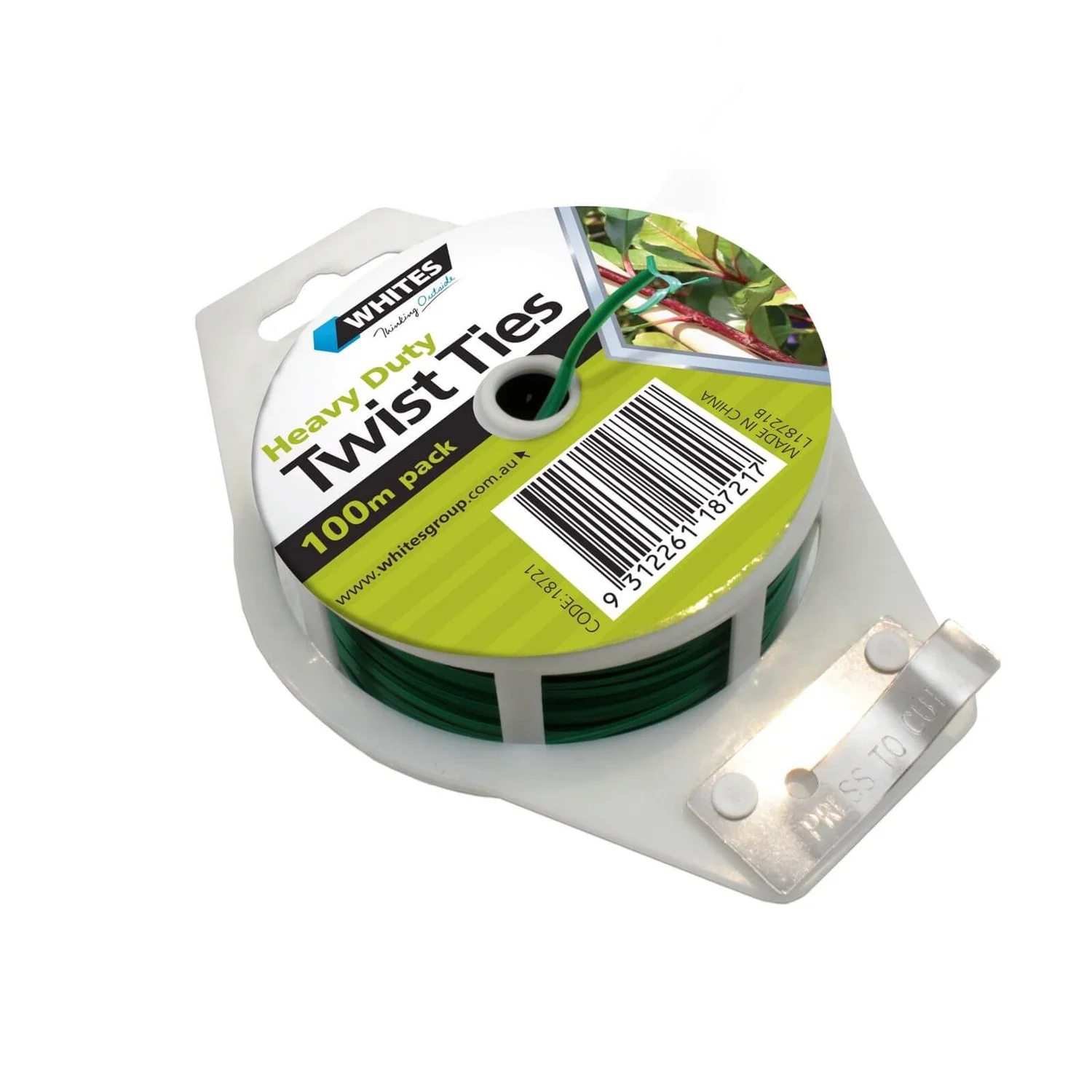 Whites Green Twist Tie Reel - 100m 3 Whites Green Twist Tie Reel - 100m