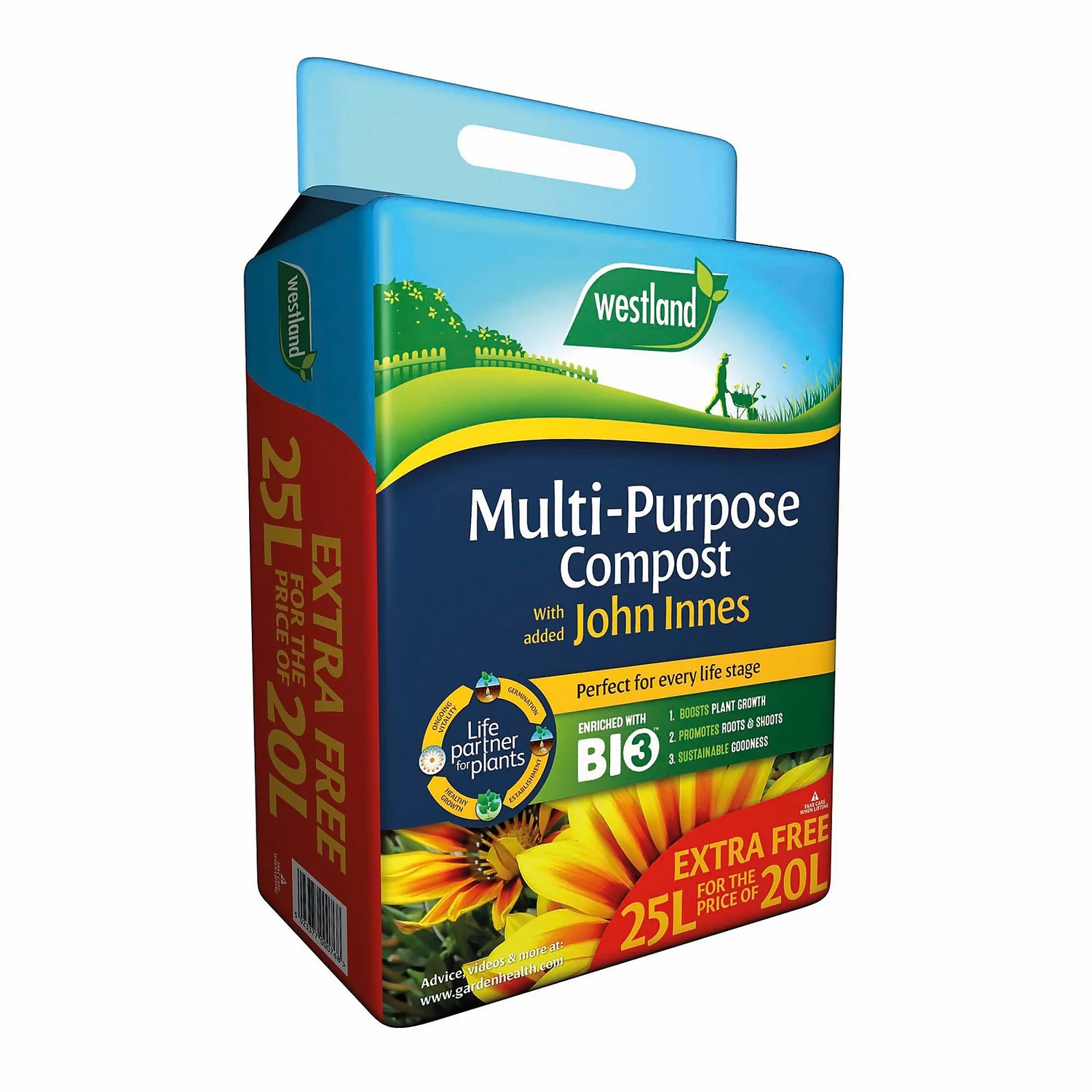 Westland Multi-Purpose Compost With Added John Innes - 20L +25% Extra Free 3 Westland Multi-Purpose Compost With Added John Innes - 20L +25% Extra Free