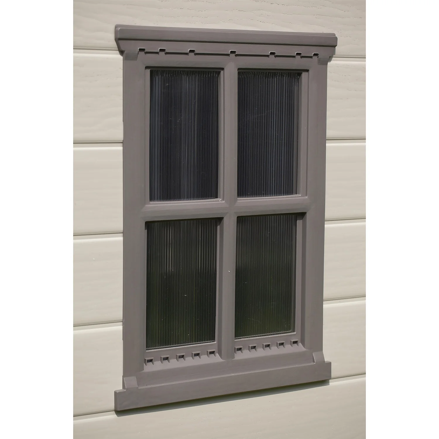 Keter Factor 8 X 6ft Outdoor Garden Apex Storage Shed - Beige/Brown 9 Keter Factor 8 X 6ft Outdoor Garden Apex Storage Shed - Beige/Brown - Image 7