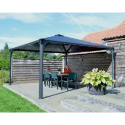 Palram - Canopia Palermo 4300 Garden Gazebo Grey -Gardening Series Store 12819403 3184893347431752