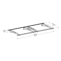 Palram - Canopia Canopy Aquila 3000 Grey Clear 15 Palram - Canopia Canopy Aquila 3000 Grey Clear -Gardening Series Store 12821841 5654833200018391