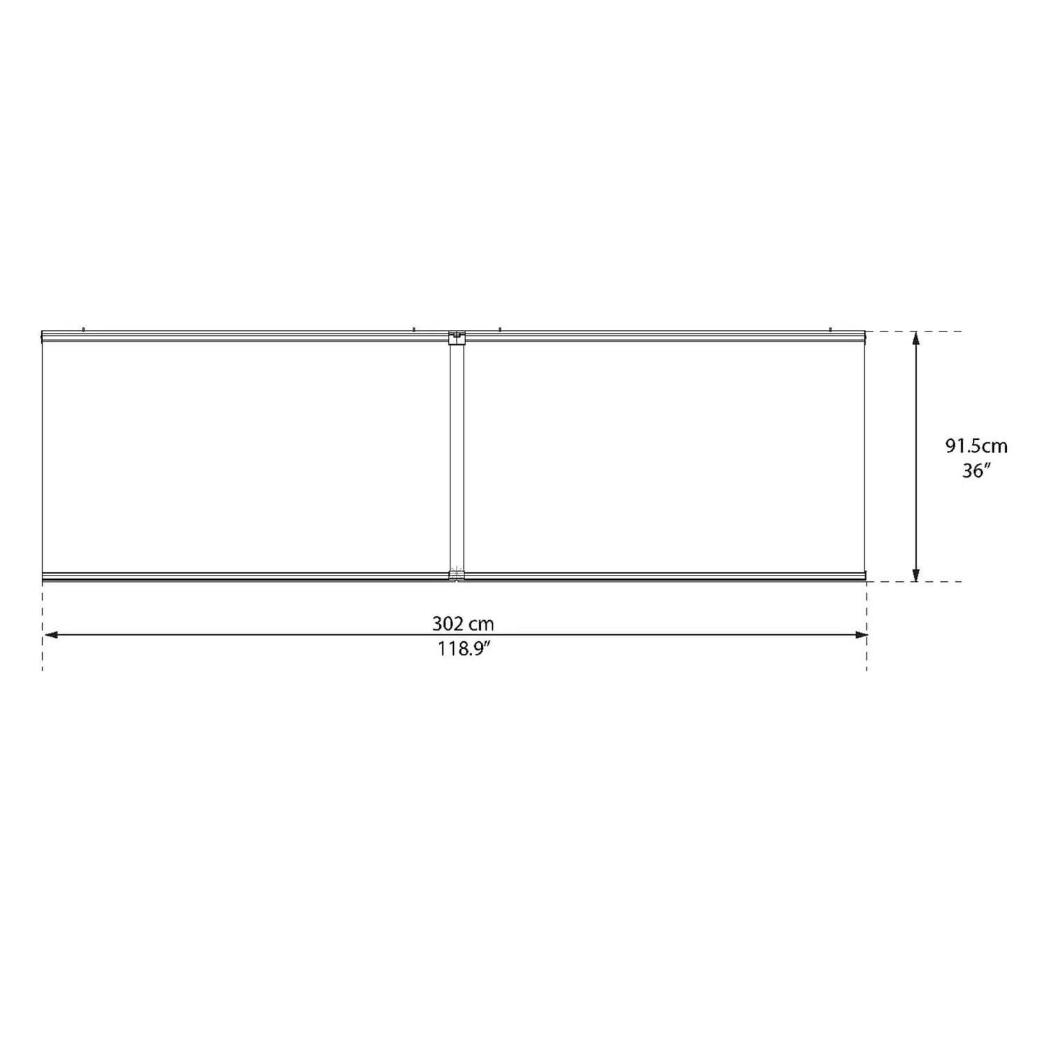 Palram - Canopia Canopy Aquila 3000 Grey Clear 9 Palram - Canopia Canopy Aquila 3000 Grey Clear - Image 7