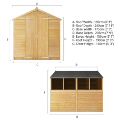 Mercia 8 X 6ft Overlap Apex Shed - Installation Included 20 Mercia 8 X 6ft Overlap Apex Shed - Installation Included -Gardening Series Store 12822595 1625029433286114