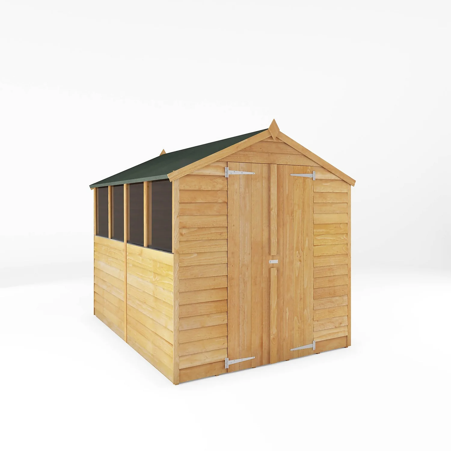 Mercia 8 X 6ft Overlap Apex Shed - Installation Included 3 Mercia 8 X 6ft Overlap Apex Shed - Installation Included
