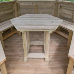 Forest (Installation Included) Thatch Roof Furnished Gazebo - 3m - Green -Gardening Series Store 12823705 9844833216857508