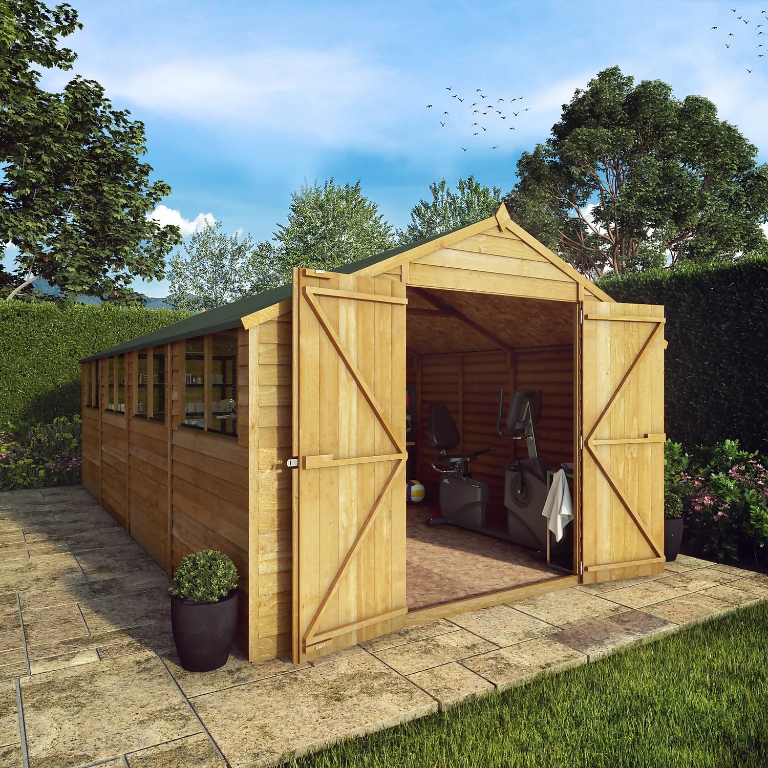 Mercia 20 X 10ft Overlap Apex Shed - Incl. Installation 4 Mercia 20 X 10ft Overlap Apex Shed - Incl. Installation - Image 2