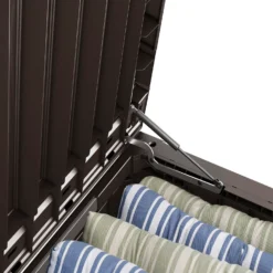 Keter Westwood Outdoor Garden Storage Box 570L - Brown -Gardening Series Store 12828828 8004858568533320