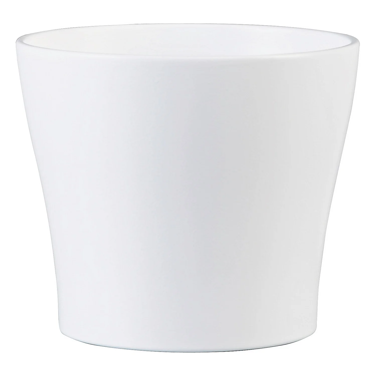 White Plant Pot - 15cm 3 White Plant Pot - 15cm