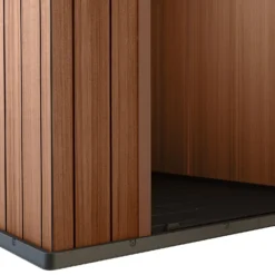 Keter Darwin 6 X 4ft Outdoor Garden Apex Storage Shed - Brown -Gardening Series Store 12833043 1075036177922045