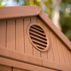 Keter Darwin 6 X 4ft Outdoor Garden Apex Storage Shed - Brown -Gardening Series Store 12833043 5445036177891106