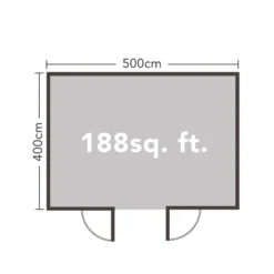 Forest Mendip 5.0m X 4.0m Log Cabin Double Glazed, 34kg Polyester Felt, Plus Underlay - Installation Included 20 Forest Mendip 5.0m X 4.0m Log Cabin Double Glazed, 34kg Polyester Felt, Plus Underlay - Installation Included -Gardening Series Store 12833120 1564833199053906