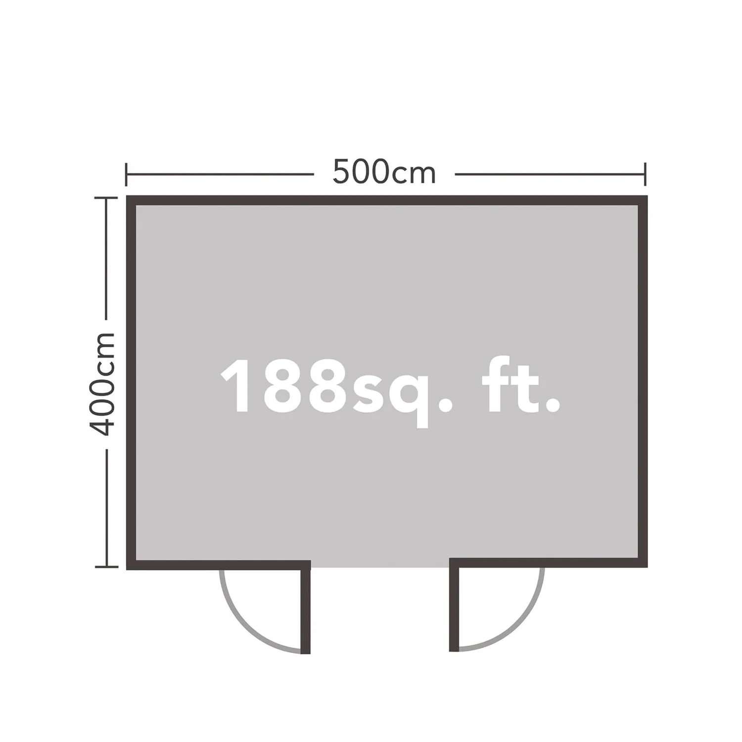 Forest Mendip 5.0m X 4.0m Log Cabin Double Glazed, 34kg Polyester Felt, Plus Underlay - Installation Included 11 Forest Mendip 5.0m X 4.0m Log Cabin Double Glazed, 34kg Polyester Felt, Plus Underlay - Installation Included - Image 9