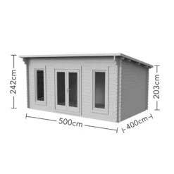 Forest Mendip 5.0m X 4.0m Log Cabin Double Glazed, 34kg Polyester Felt, Plus Underlay - Installation Included 21 Forest Mendip 5.0m X 4.0m Log Cabin Double Glazed, 34kg Polyester Felt, Plus Underlay - Installation Included -Gardening Series Store 12833120 1914833199233498