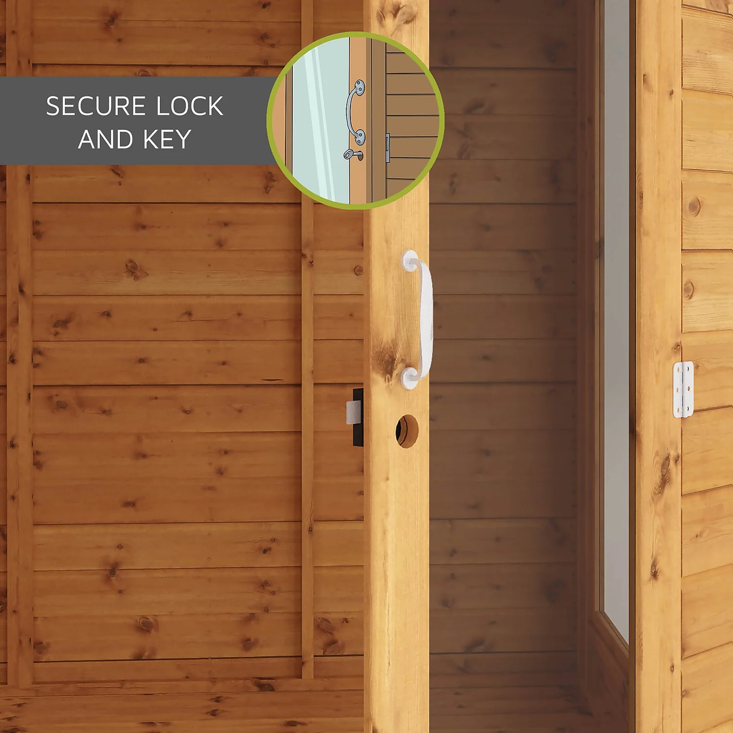 Country Living Flintham 7 X 5ft Traditional Summerhouse Painted + Installation - Aurora Green 7 Country Living Flintham 7 X 5ft Traditional Summerhouse Painted + Installation - Aurora Green - Image 5