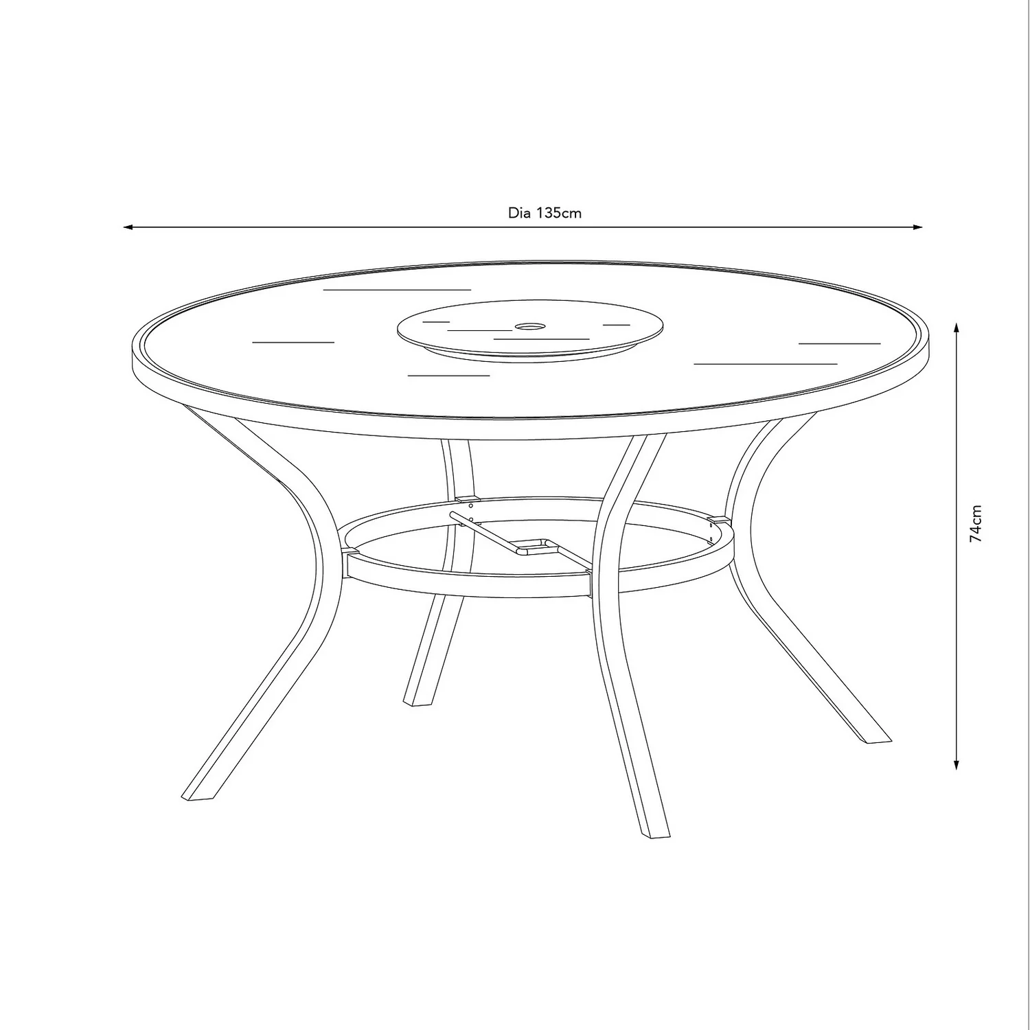 Misali 6 Seater Garden Dining Set 8 Misali 6 Seater Garden Dining Set - Image 6