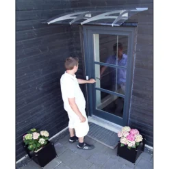 None Cambridge 1200X700 Silver Door Canopy -Gardening Series Store 12882255 2994843527512079