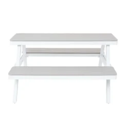 Picnic Bench - White & Grey -Gardening Series Store 12885210 6834846186528506