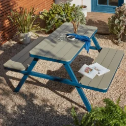 Picnic Bench - Navy & Grey -Gardening Series Store 12885211 1434846136147379