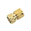 Homebase Brass Waterstop Hose Quick Connector -Gardening Series Store 12885346 7254864255273695