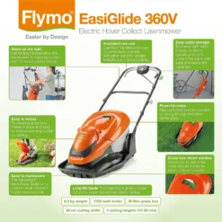 Flymo 1800W EasiGlide Electric Hover Lawn Mower - 36cm 17 Flymo 1800W EasiGlide Electric Hover Lawn Mower - 36cm -Gardening Series Store 12885898 1874843592684055