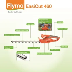Flymo Easicut 460 Electric Hedge Trimmer - 45cm -Gardening Series Store 12885913 5754843593157071