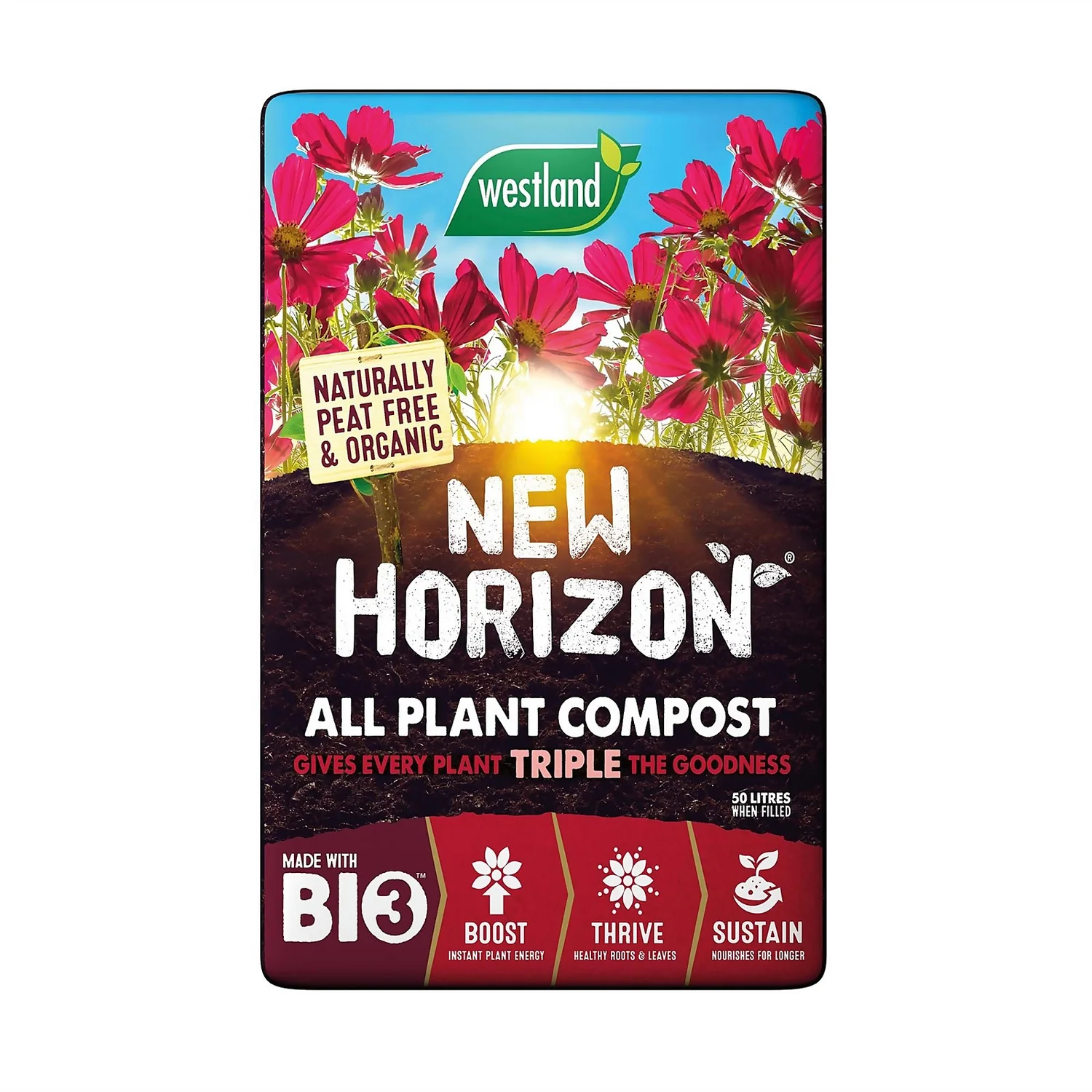 New Horizon Peat Free All Plant Compost - 50L 4 New Horizon Peat Free All Plant Compost - 50L - Image 2