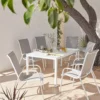 Malindi 6 Seater Garden Dining Set - Grey 2 Malindi 6 Seater Garden Dining Set - Grey -Gardening Series Store 12887812 1144843280529303