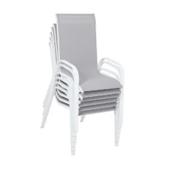 Malindi 6 Seater Garden Dining Set - Grey -Gardening Series Store 12887812 2424843280561994