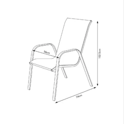 Malindi 6 Seater Garden Dining Set - Grey -Gardening Series Store 12887812 3374947969778299