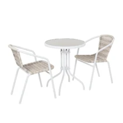 Eloise Bistro Set - Natural 9 Eloise Bistro Set - Natural -Gardening Series Store 12888000 8714869180712062