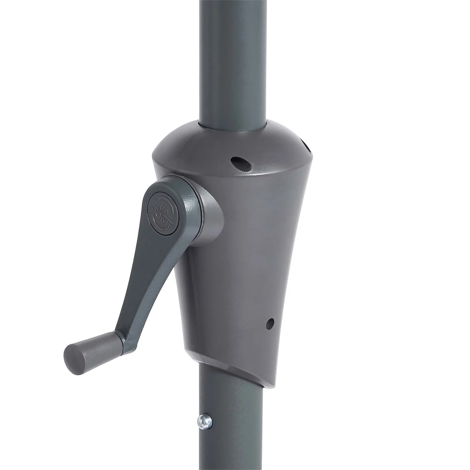 None 2.1m Crank & Tilt Parasol Light Grey - Dia. 38mm 7 None 2.1m Crank & Tilt Parasol Light Grey - Dia. 38mm - Image 5