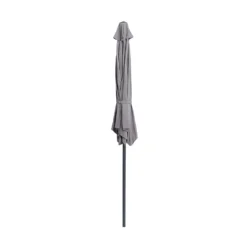 None 2.7m Crank & Tilt Parasol Light Grey - Dia. 38mm -Gardening Series Store 12888568 1444843674318519