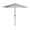 None 2.7m Crank & Tilt Parasol Light Grey - Dia. 38mm