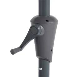 None 2.7m Crank & Tilt Parasol Light Grey - Dia. 38mm -Gardening Series Store 12888568 8604843674381042