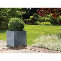 Slate Cube Pot - 21cm 5 Slate Cube Pot - 21cm -Gardening Series Store 12889371 1474843676956380