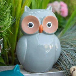 Ceramic Owl Garden Ornament - 25cm -Gardening Series Store 12890924 1154941774098448