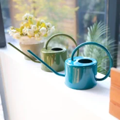 Homebase Metal Watering Can 1L - Moss -Gardening Series Store 13188716 1834928024799285