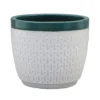 House Beautiful 2 Tone Teal Rim Egg Pot - 25cm -Gardening Series Store 13188804 1634933184082255