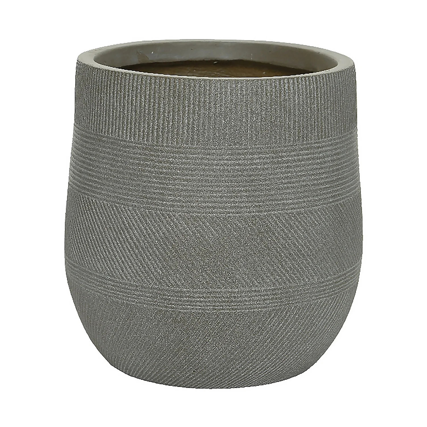 Liam Round Stripe Planter - Medium 3 Liam Round Stripe Planter - Medium