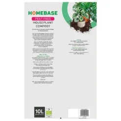 Homebase Peat Free Houseplant Compost -10L -Gardening Series Store 13280777 3984935607569228