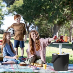 Keter GoBar Outdoor Ice Cooler Table Garden Furniture - Dark Grey / Cream 16 Keter GoBar Outdoor Ice Cooler Table Garden Furniture - Dark Grey / Cream -Gardening Series Store 13412933 2094910901750129