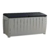 Keter Ace Outdoor Garden Storage Box 124 X 55 X 62.5 Cm - Grey And Black -Gardening Series Store 13432924 1414947994466640
